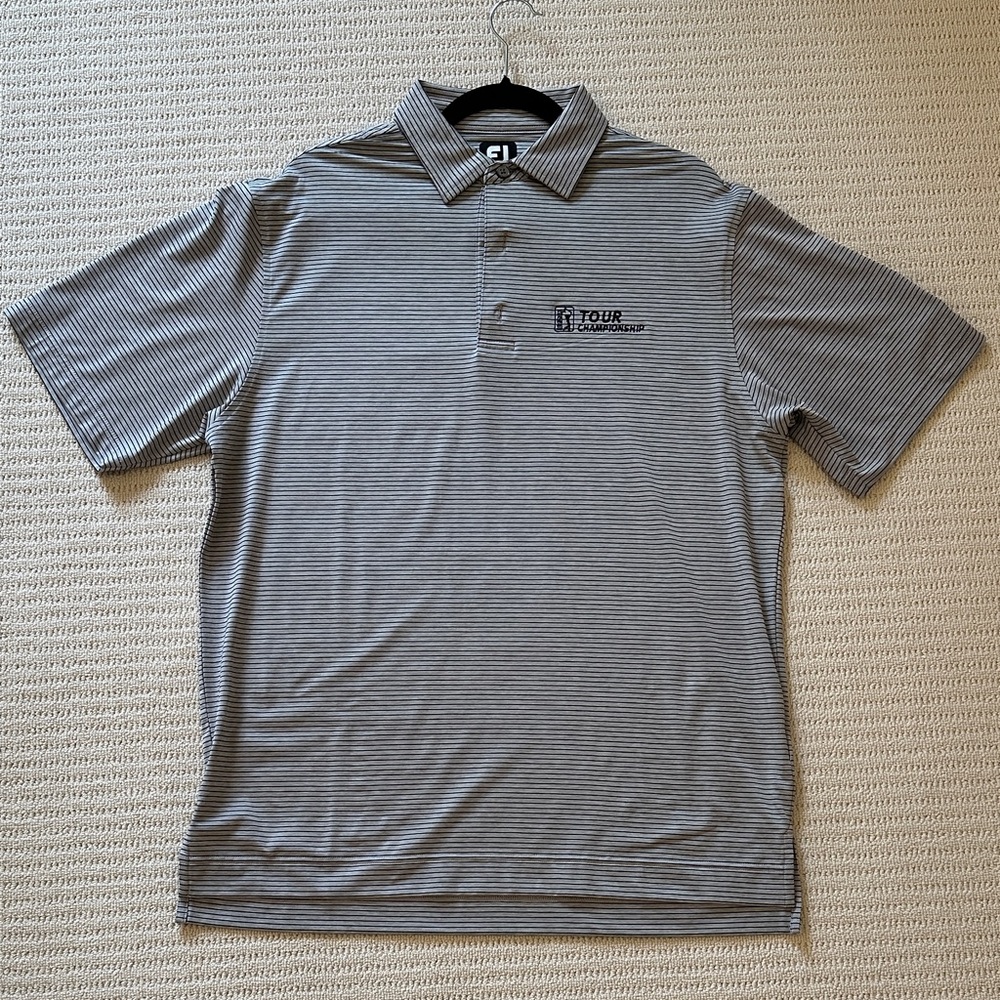 Tour Championship East Lake Golf Course - FootJoy Striped Polo Shirt Medium New